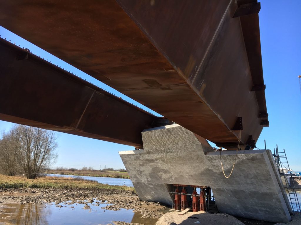 Ely Southern Bypass Crane Lift