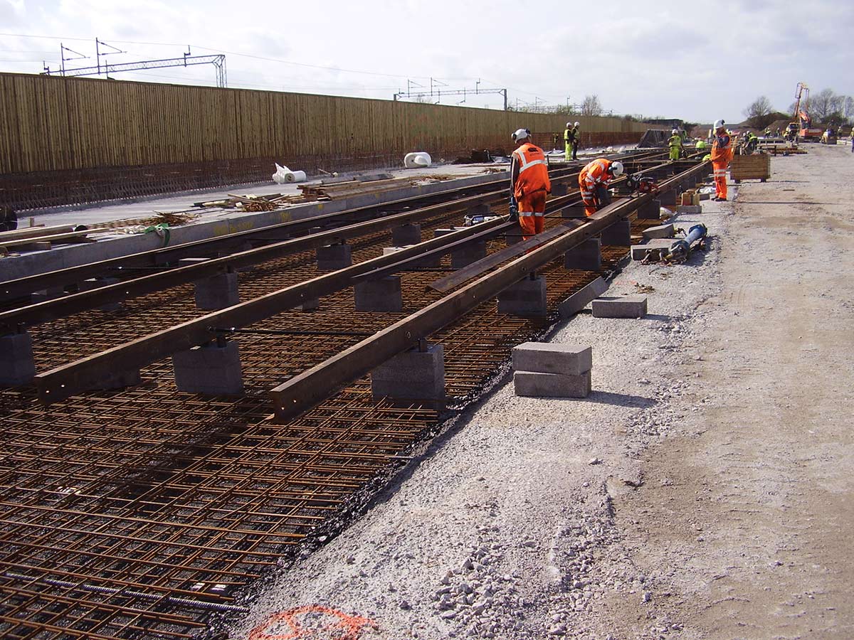 Rail-Slab-construction